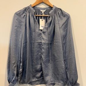 XS Lucky Brand blouse. Brand new with tags - dusty blue
